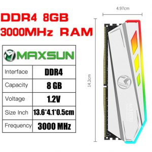 Maxsun 8GB DDR4 3000MHZ RGB PC