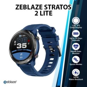 Smartwatch Zeblaze Stratos 2 Lite Blue GPS Integrado.