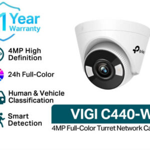 CAMARA TP-LINK VIGI C440 4MP FULL-COLOR TURRET NETWORK SMART DETECTION