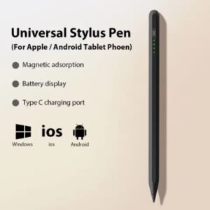 Lápiz óptico activo Universal para Android IOS Windows. Bateria incorporada conexion USB Type C
