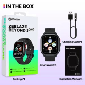 SMARTWATCH ZEBLAZE BEYOND 3 PRO GPS INTEGRADO PANTALLA AMOLED LLAMADAS BLUETOOTH MONITOREO DEPORTIVO Y SUEÑO